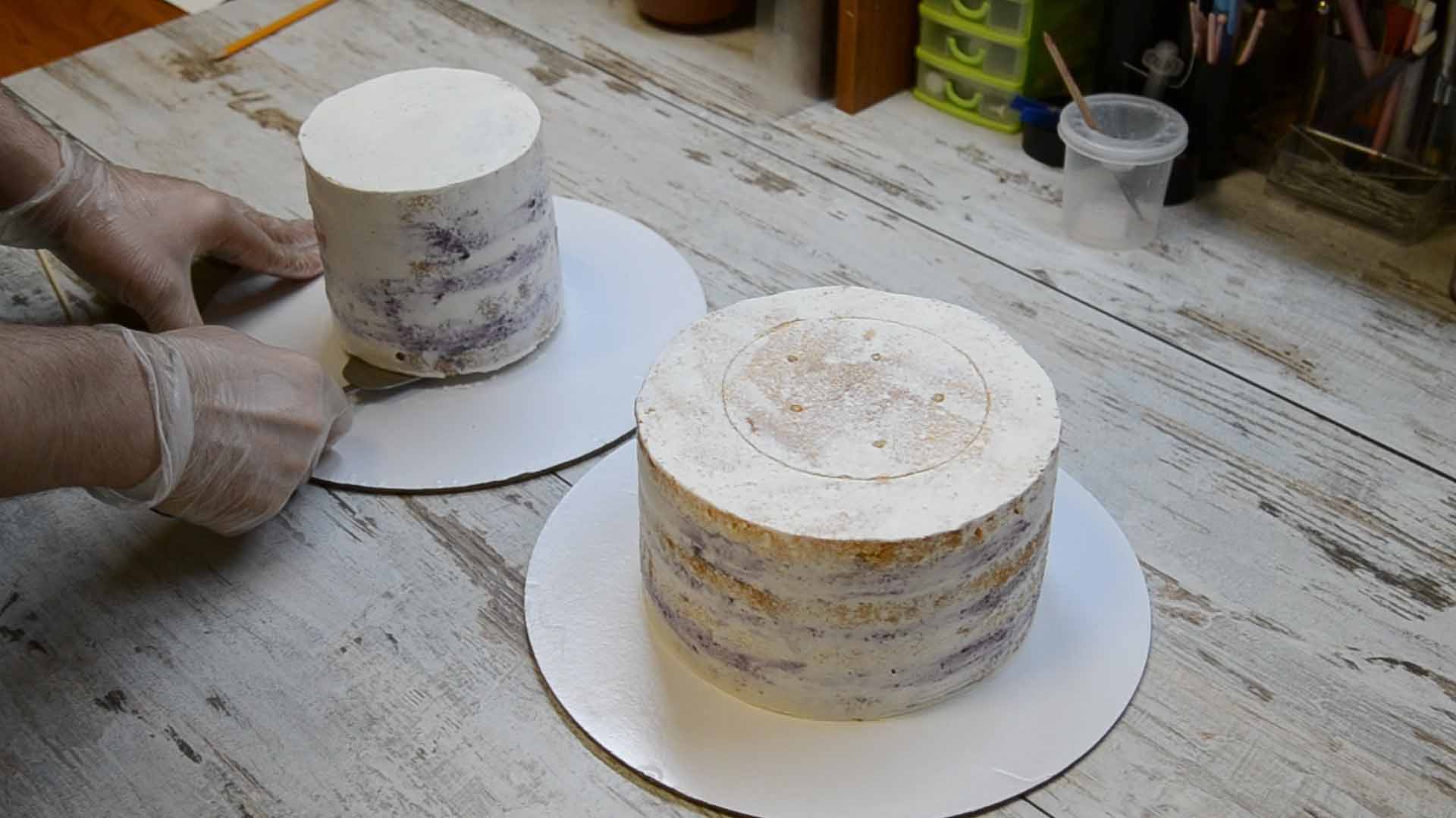 Собираем торт в 2 яруса